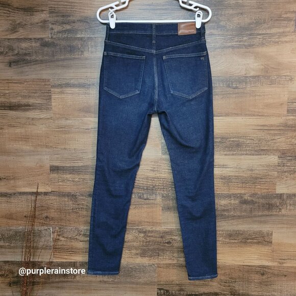 Madewell Jeans Size 28 Skinny 9" Mid Rise Tummy Control Woodland Wash MA938 - Picture 2 of 13